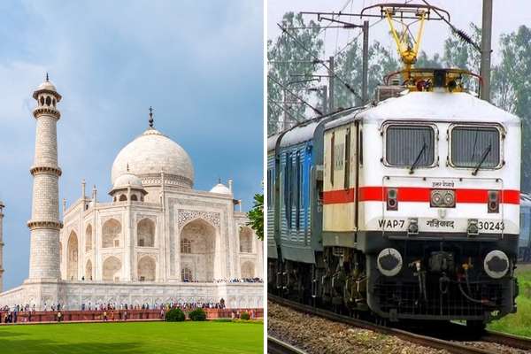 Voyage au Taj Mahal depuis Delhi en train ultrarapide